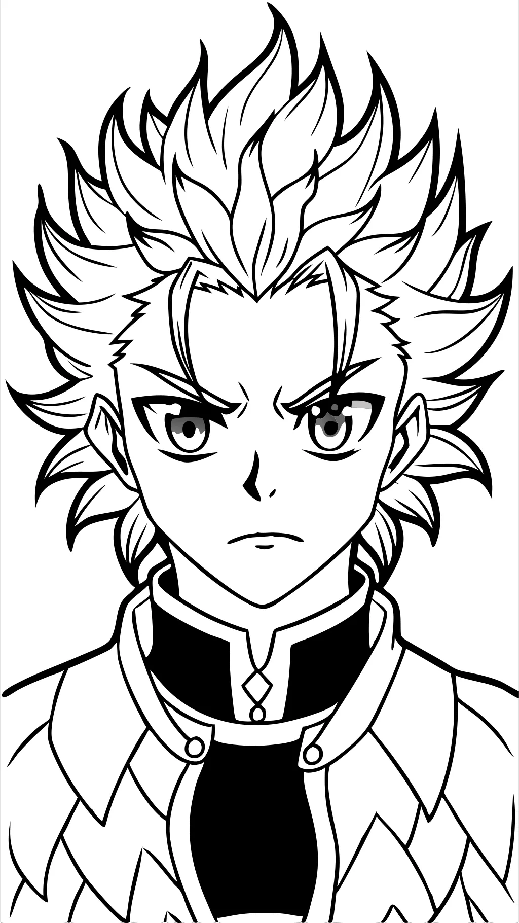 rengoku coloring pages